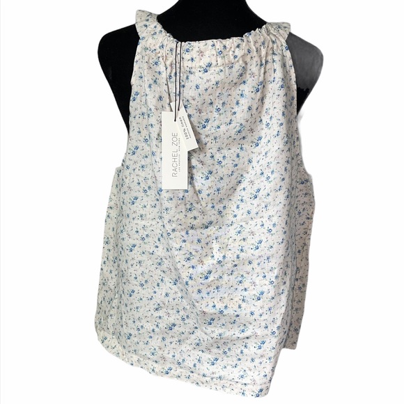 NEW Rachel Zoe Linen Ruffle Top - Picture 3 of 3